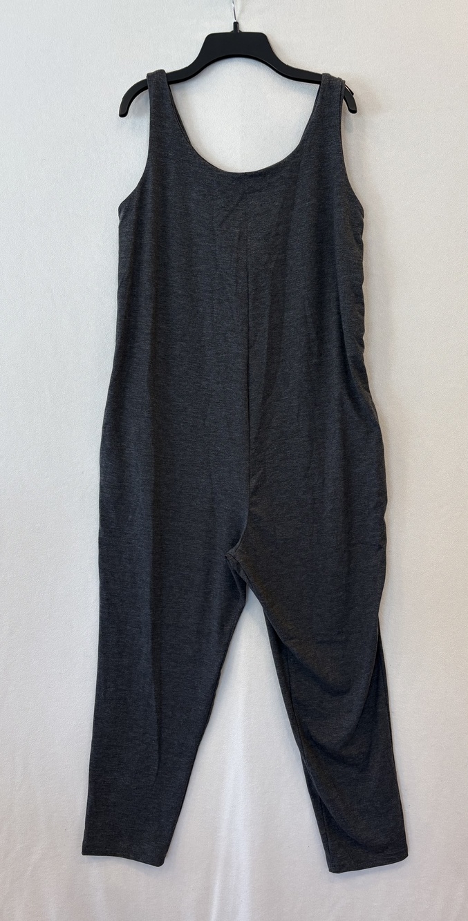 Tupelo Honey Jumpsuit Womens Small Gray Sleeveless Relaxed Fit Pockets